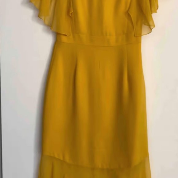 Prabal Gurung Cady Dress - Women's Size 8, Yellow NEW - Picture 6 of 6